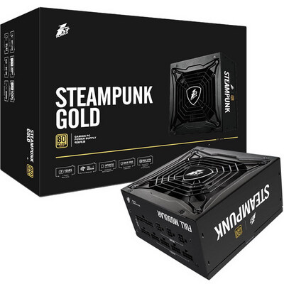 

1st player rated 750W steampunk 750 gold full module power supply 80PLUS gold no wire connection 1 floating voltage
