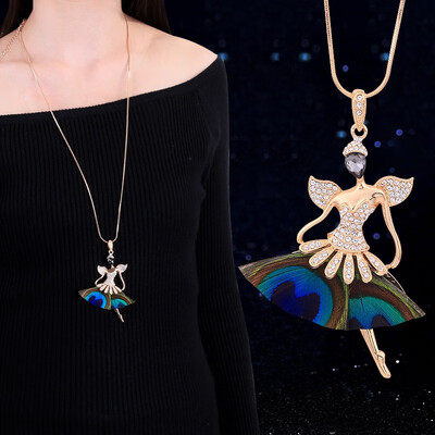 

Fashion Sweater Chain Long Necklace Clothes Accessories Pendant Ornament Student Necklace