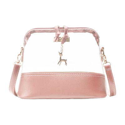 

Girls Transparent Deer Shoulder Messenger Handbags Women PVC Crossbody Bags