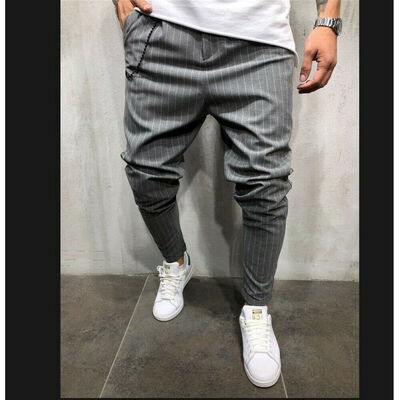 

SUNSIOM Mens Formal Business Slim Fit Suit Dress Pants Pencil Casual Long Trousers