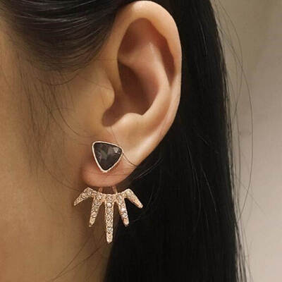 

New Stud earrings For Women Punk Earrings gold-color simple design weddings party earrings Jewelry