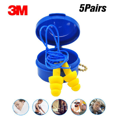 

3M Ear Plugs with Straps Anti-noise Earplugs Sleeping Earplugs Christmas Tree Comfortable Ear Protector with Box