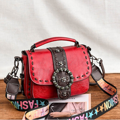 

Spring&Summer Shangxin Womens Fashionable Korean Version of Baitie Retro Womens Bag Single Shoulder Bag Slant Bag