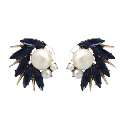 

JURAN Factory Price 2017 Vintage Croods Primitive Brincos Cute Simulated Pearl Stud Earrings Statement Fashion Jewelry 6 Colors