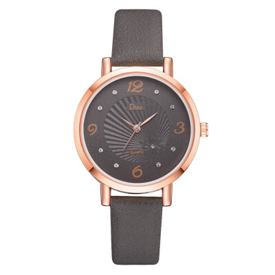 

DISU Relogio feminino Women Watches Retro Casual Girl Quartz Watch Casual Leather Ladies Dress Watches Women Clock Montre Femme