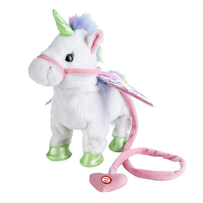 

Cute Electric Music Walking Singing Flying Horse Plush Stuffed Animal Toys