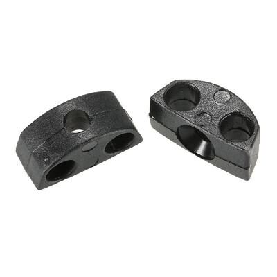

​2pcs Nylon Kayak Canoe Deck Rigging Bungee Cord Ends Line Guide Fastener Holder Hardware Fix Tie Down Cord Loops Accessory Replac