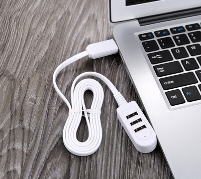 

STONEGO Portable Data Hub 3-Port USB Extender Cord Charging Power Port for Gaming Controller Mouse Webcam USB Flash Drives