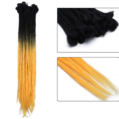 

Dreadlock Extension Ombre For Hip-Hop Synthetic Heat Resistant Crochet Braiding Hair Handmade Extension Twist Braiding For Women