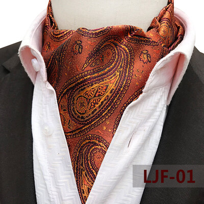 

Yongfeng tie spot 2019 new large pattern polyester jacquard mens scarf retro mens tie