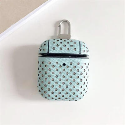

PU Leather Case For Apple AirPods 1 2 Protective Case Shockproof Cover With Keychain PUPC