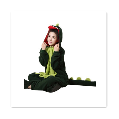 

Green Dinosaur Pajamas Flannel Animal Cartoon Pajamas Womens Pajamas Autumn Winter Girls Pajamas Adult Halloween