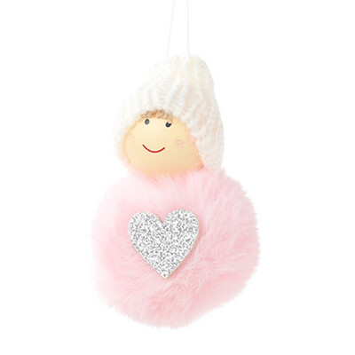 

New Hot Holiday Tree Decoration Knitted Pom Pom Plush Doll Christmas Pendant Drop finial Ornaments Xmas