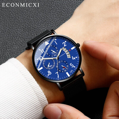 

Gobestart Luxury Mens Quartz Analog Watch Fashion Ultra Thin Waterproof Wristwatch