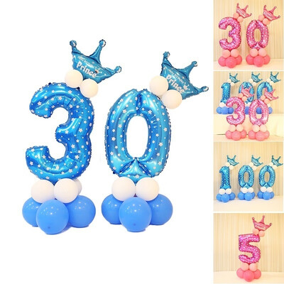

1pcs DIY 0-9 Number Balloons Set Kids Birthday Party Decoration Foil Balloon Wedding Anniversary Home Decor