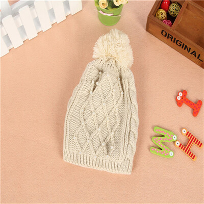 

Tailored Solid Cotton Hats Unisex Warm Winter Stripe Casual Knit Cap