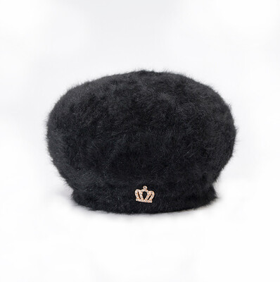 

Tailored Men Women Winter Design Crown Solid Ear Protector Slouchy Berets Hat
