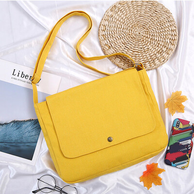 

Tailored Unisex Canvas Messenger Bags Shopping Bag Travel Large Capacity Crossbody Bags