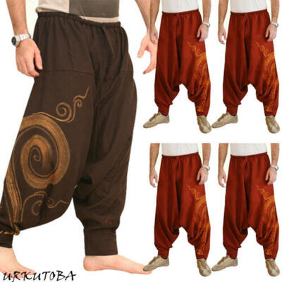 

HAREM PANTS YOGA INDIAN BAGGY GYPSY MEN WOMEN STYLISH PRINT TROUSERS GIFT NEW
