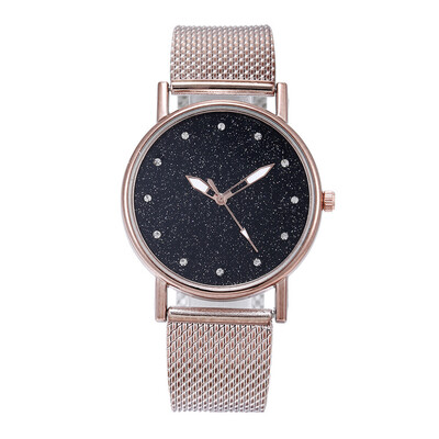 

RM Fashion Luxury Inlay Diamond Starry Dial Quartz Silicone Tape Ladies Watch