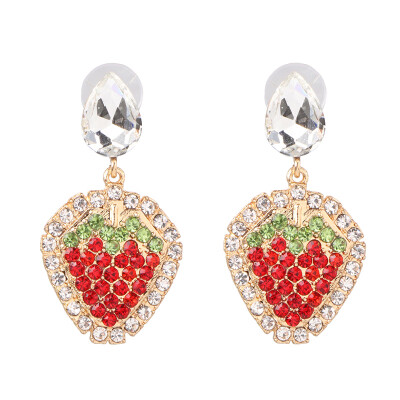 

2019 New Colorful Flower Big Brand Design Luxury Starburst Pendant Crystal Drop Earrings Gem Statement Jewelry