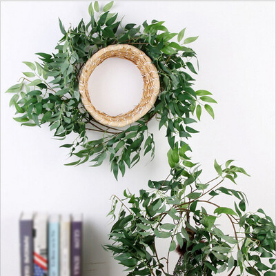 

Artificial Willow Leaves Vine Fake Wicker Rattan Wedding Garland Floral Decor