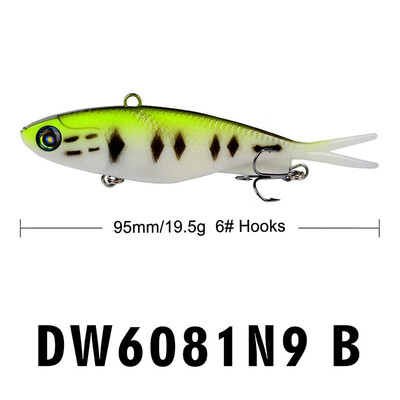 

VISSEN 1pcs 9cm Silicone Lifelike Fishing Lure Lesds Y-tail Soft Fish Wobblers Pike Fish Lures Minor Bait