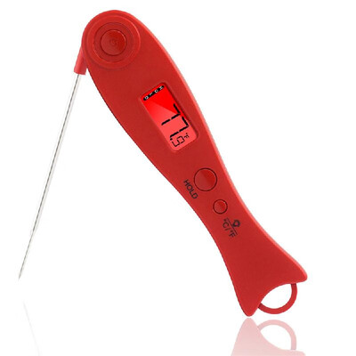 

Digital Food Thermometer Backlight Instant Read Meat Thermometer Barbecue BBQ Grill Smoker Thermometer Cooking Baking Oven Thermom