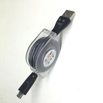 

Micro USB Cable 33ft Retractable Android Data Cable With Luminous Smiling Face For Samsung Nexus Kindle HTC LG Sony -1m