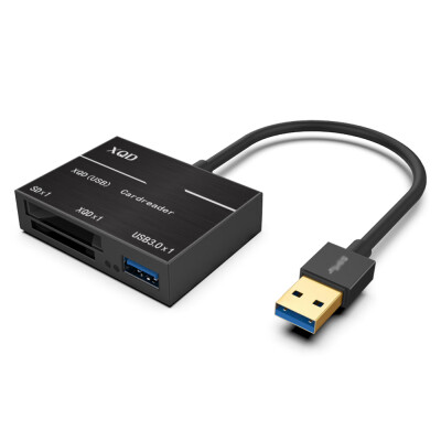 

XQDSD Card High Speed Card Reader USB30HUB Compatible with USB3020 Silvery