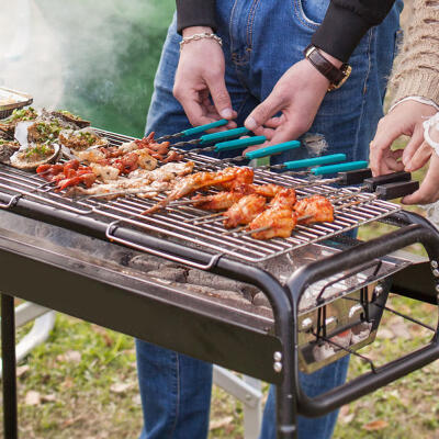 

Greensen Stainless Steel Flat Sign Barbecue Pin Mutton Skewer Outdoor Barbecue Tool Supplies