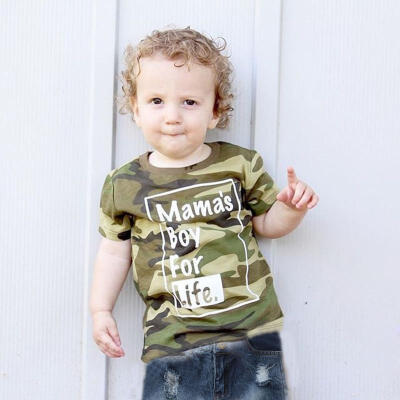 

Toddler Kid Baby Boys Camo Clothes T Shirt Tee Tops Denim Pants Outfits Set