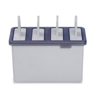 

New 4 Grids Popsicle Mold Household Ice Cream Mold Juice Ice Box Kitchen DIY