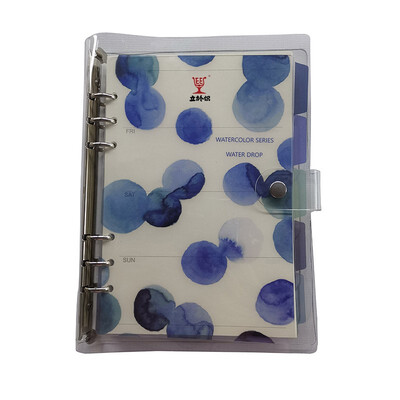

Leessh transparent loose-leaf notebook portable notepad office detachable loose-leaf book 11301