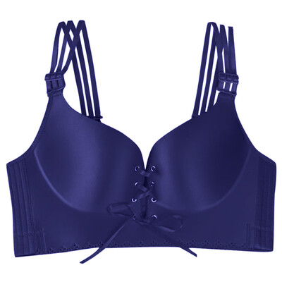 

Toponeto Womens Plus Size Adjustable Sports Extra-Elastic Breathable Lace Trim Bra