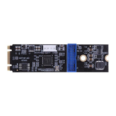 

M2 NGFF NVME to USB 30 19Pin Header 2 Port USB30 Expansion Card Adapter
