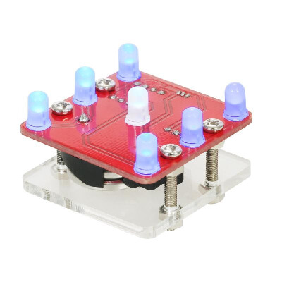 

DIY Swing Shaking LED Dice Kit Module with Small Vibration Motor