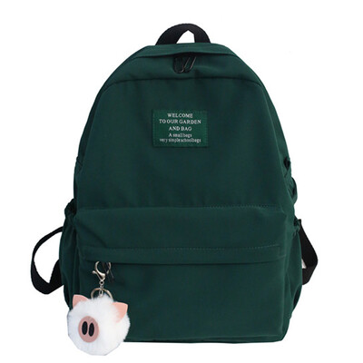 

Ins style schoolbag female Korean version of college students backpack high school tide brand ancient feeling campus to build two