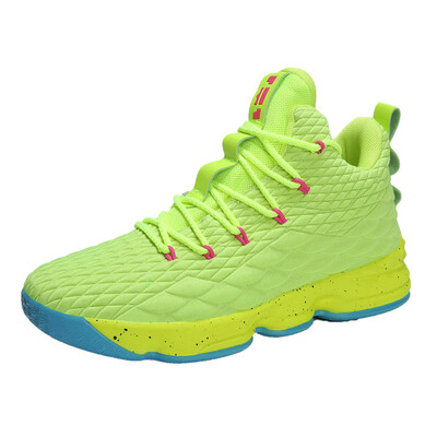 

Trendy breathable basketball shoes mens combat shoes shock absorption non-slip wear-resistant boots sports shoes