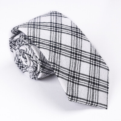 

Mens cotton striped plaid tie 51 cotton tie European&American casual tie cross-border wholesale one generation