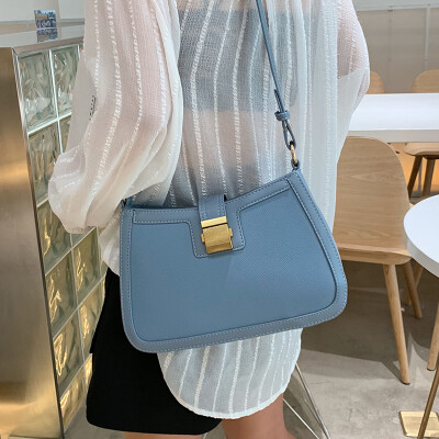 

Middle Ages Bag Female 2019 Autumn New Small Commuter Joker Solid Color Baguage Underarm Bag Shoulder Tote