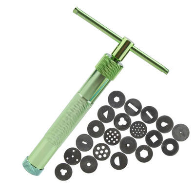 

Stainless Steel Rotary Fondant Cream Clay Squeeze Mud Mold DIY Pastry Tool