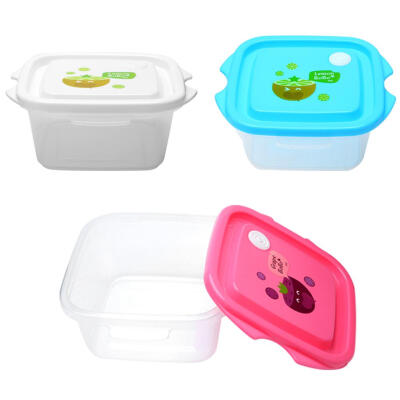 

Cartoon Microwave Storage Box Three-Piece Student Child Lunch Portable Set