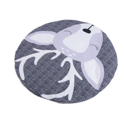 

Greensen Baby Round Shape Cute Elk Pattern Non-slip Crawling Mat Kid Cotton Game Pad