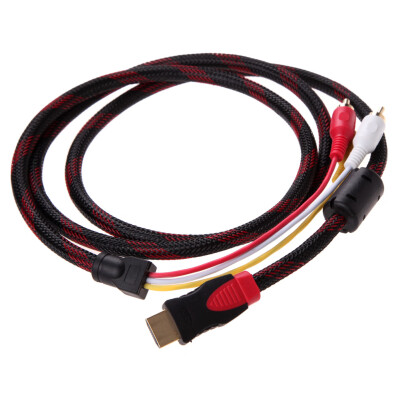 

5Ft HDMI To 3-RCA Video Audio AV Component Converter Adapter Cable For HDTV