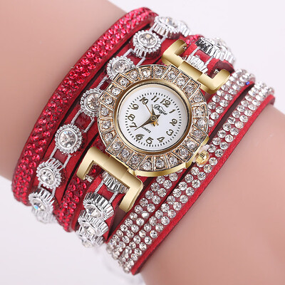 

DUOYA D196 Women Wrap Quartz Wrist Watch with Diamond