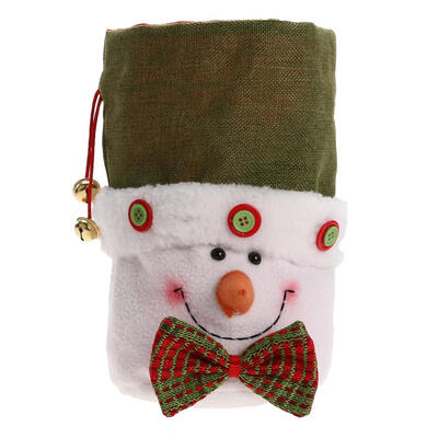 

Cute Christmas Decor Candy Doll Holder Bags Xmas Party Gift Pocket Pouch