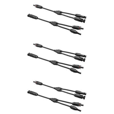 

MC4 Y Type 2 Branch 3 Way Solar Panel Cable Connectors Photovoltaic Adapter