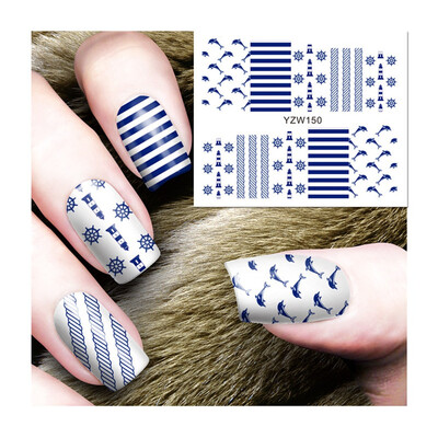 

〖Follure〗Water Decals Nail Art Transfer Stickers Big Sheet Manicure Decoration