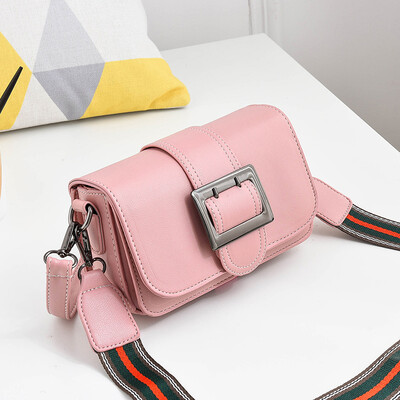 

New little bag girl fan you slant mobile phone bag texture feel like a hundred square buckle girl one shoulder bag